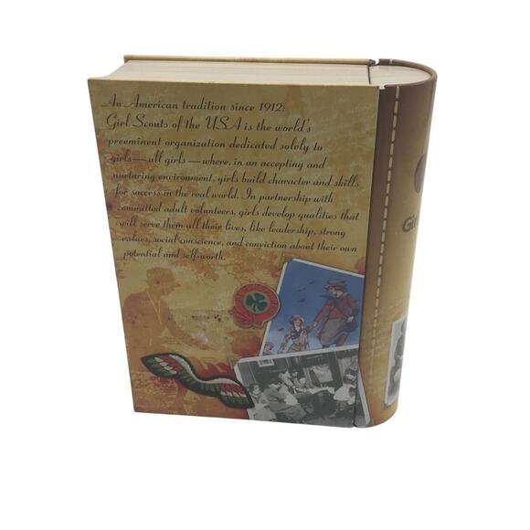 Girl Scouts Reflections Book Shaped Tin Keepsake Box Vintage Style - Picture 2 of 8